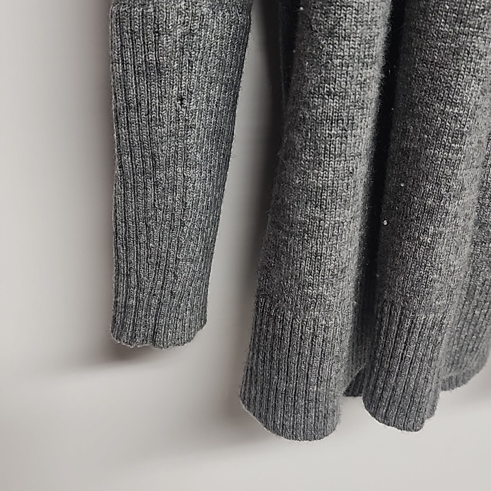 Lafayette 148 New York sz P/S 100% cashmere gray open sweater. Super soft & cozy - Picture 2 of 7
